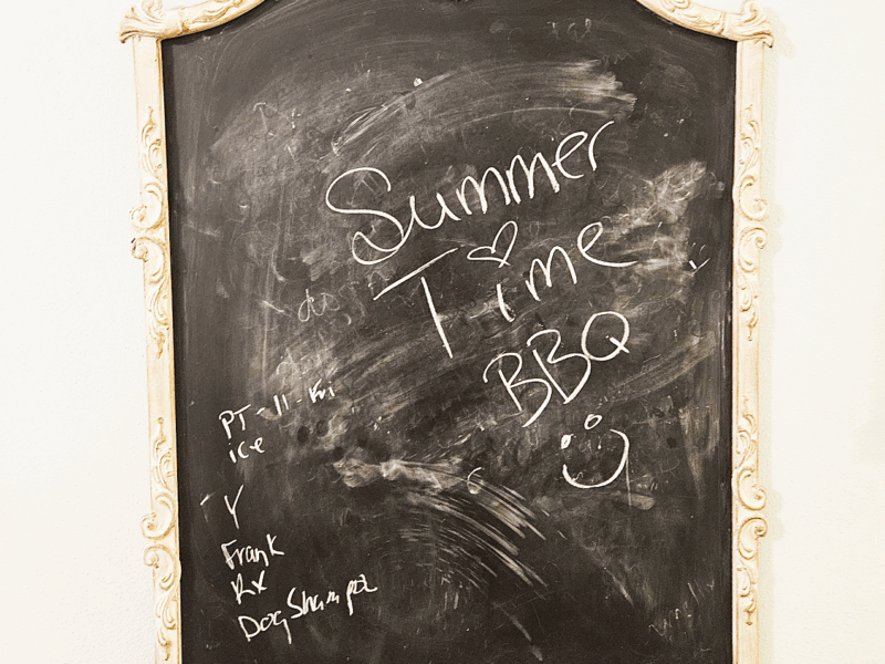 summer time bbq sign